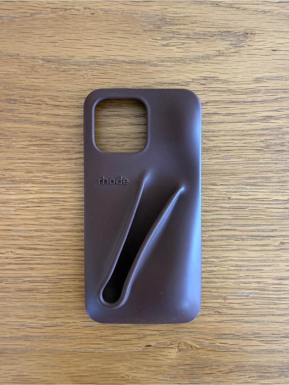 RHODE Brown Silicone iPhone Case